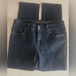 Chico's Dark Blue Slim Girlfriend Ankle Jeans